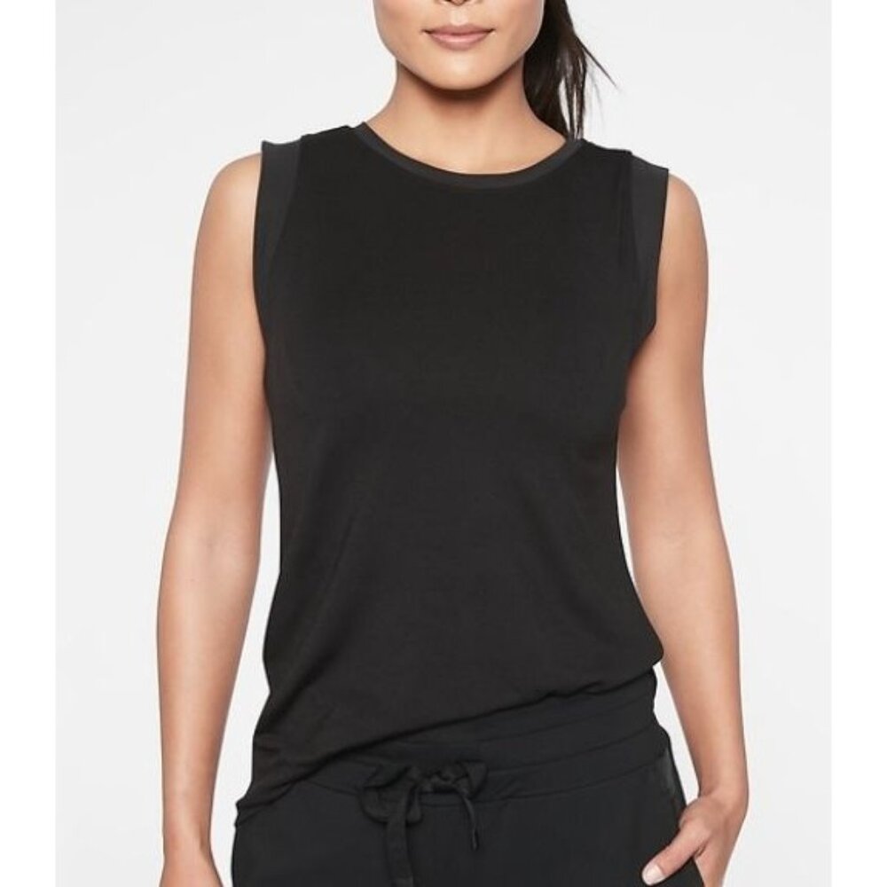 ATHLETA cloudlight hybrid tank in black size S